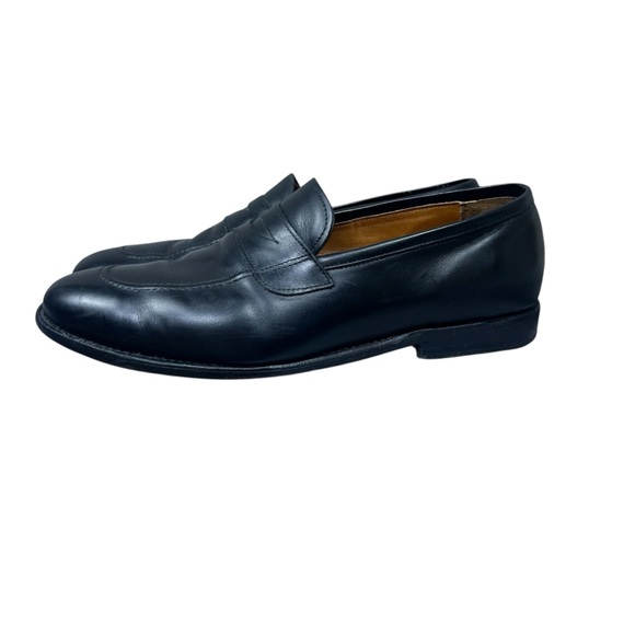 Allen Edmonds Lake Forest Loafers Shoes Black Leather Hand Crafted in USA Sz 12 - Picture 4 of 16